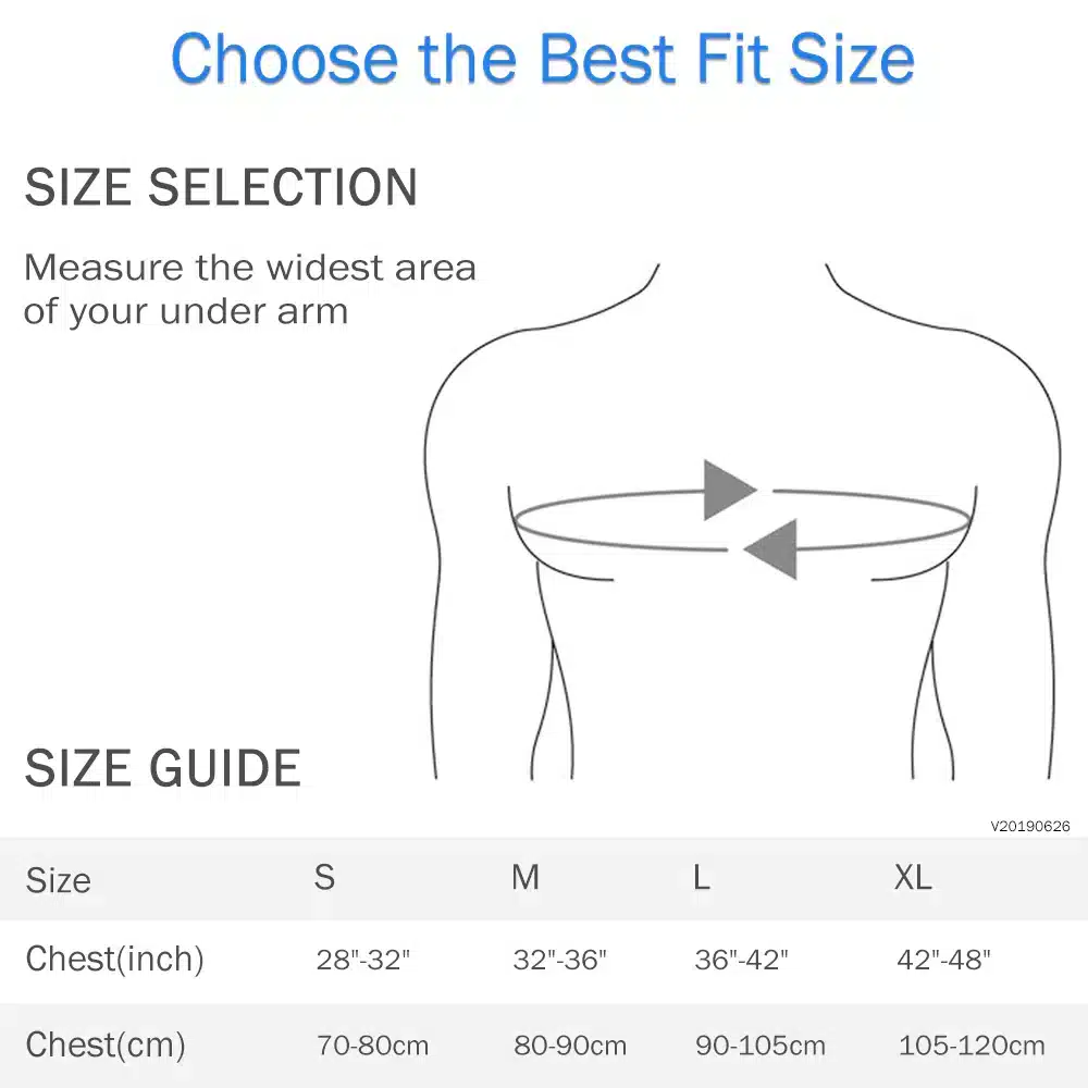 Truefit Posture Corrector Size Chart Truefit Posture Corrector Size Chart